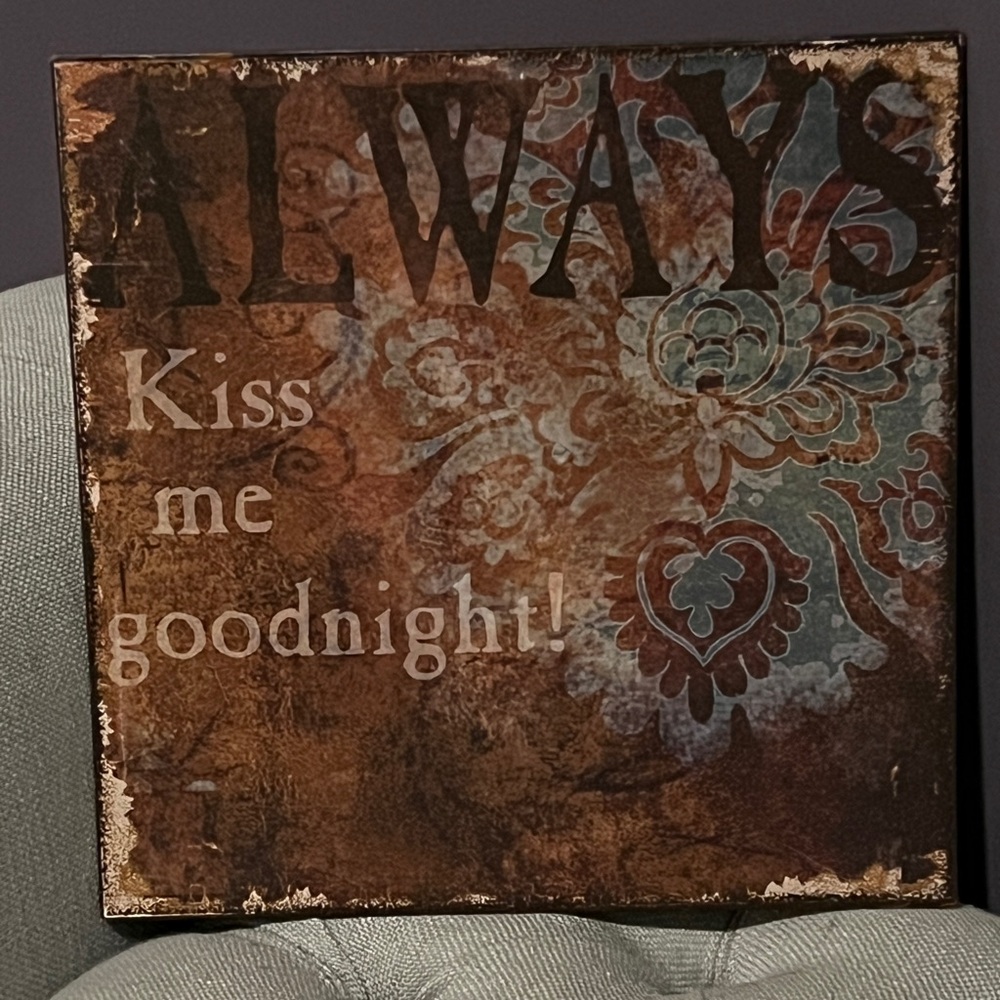 Metal wall sign